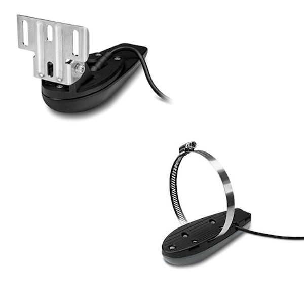 Garmin Transom Mnt DownV 500W ; Traditional 500W Transducer w/Temp-8-Pin 010-01960-01 - main